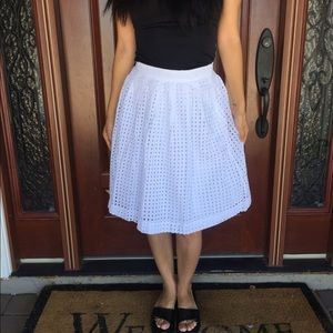 Banana republic white skirt